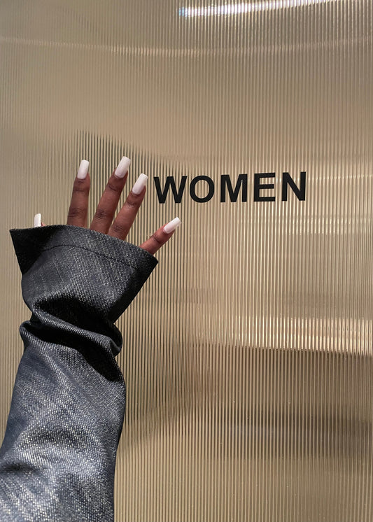 Denim Midi Gloves