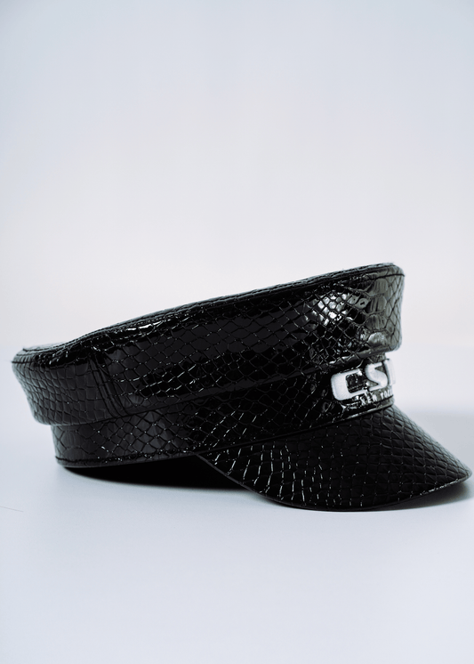 Python Leather Hat