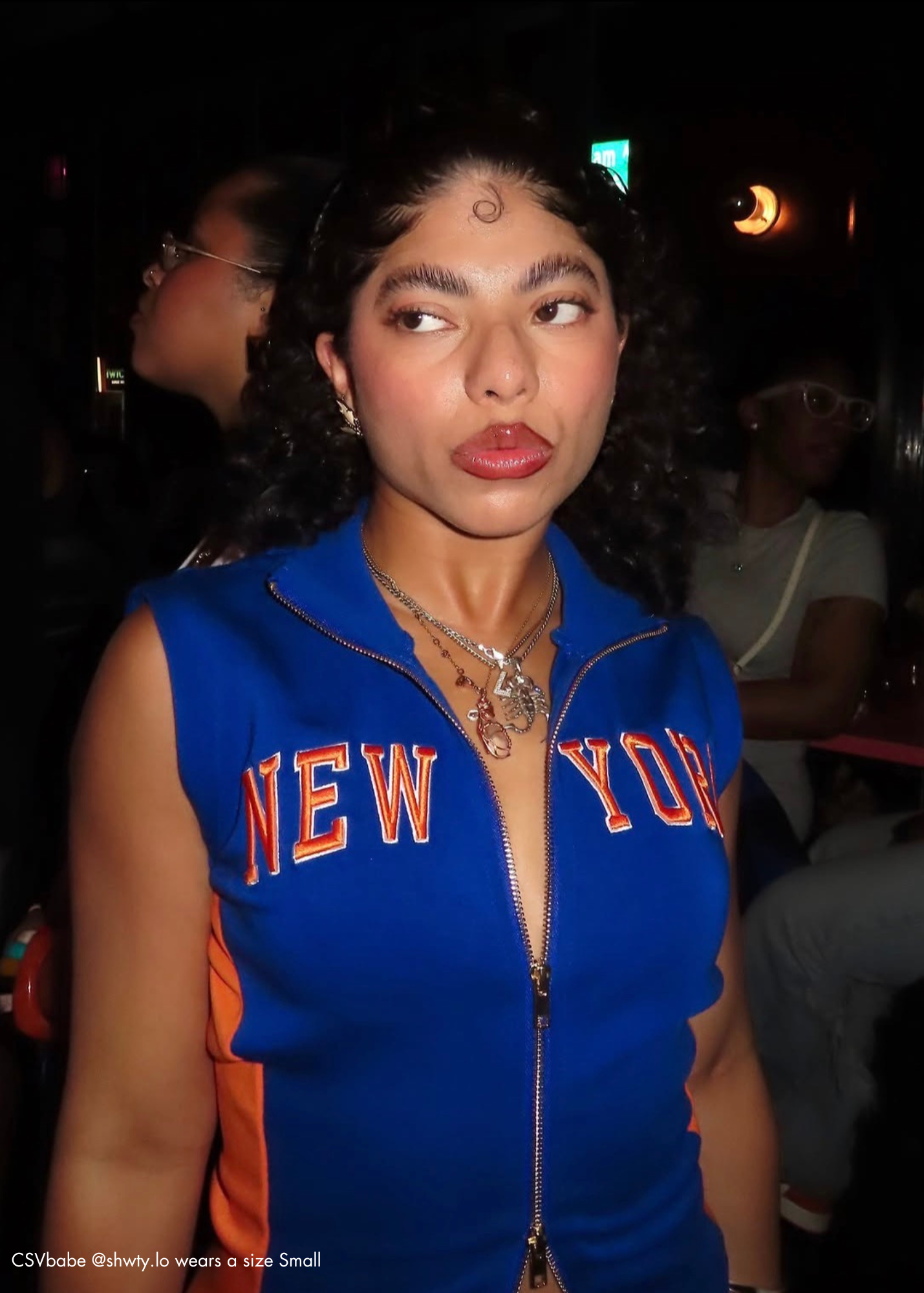 New York Embroidery Knit Jacket in Cobalt (Limited-Edition)