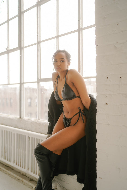 Viper Leather Bikini Set