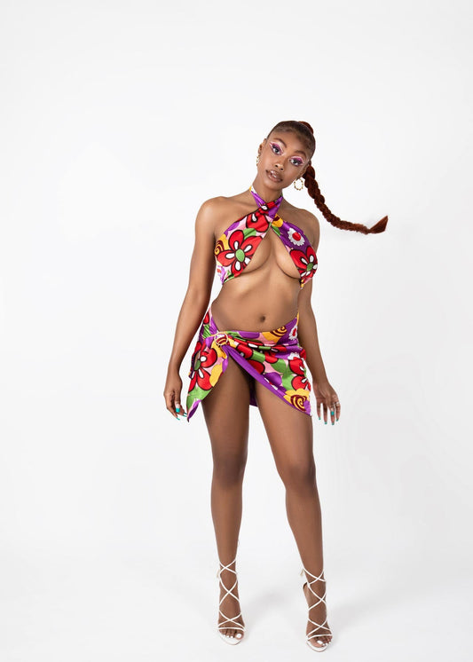 AWARA | SILK WRAP SKIRT - csvnewyork